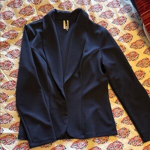 MOA USA Midnight Navy Shawl-Collar Blazer